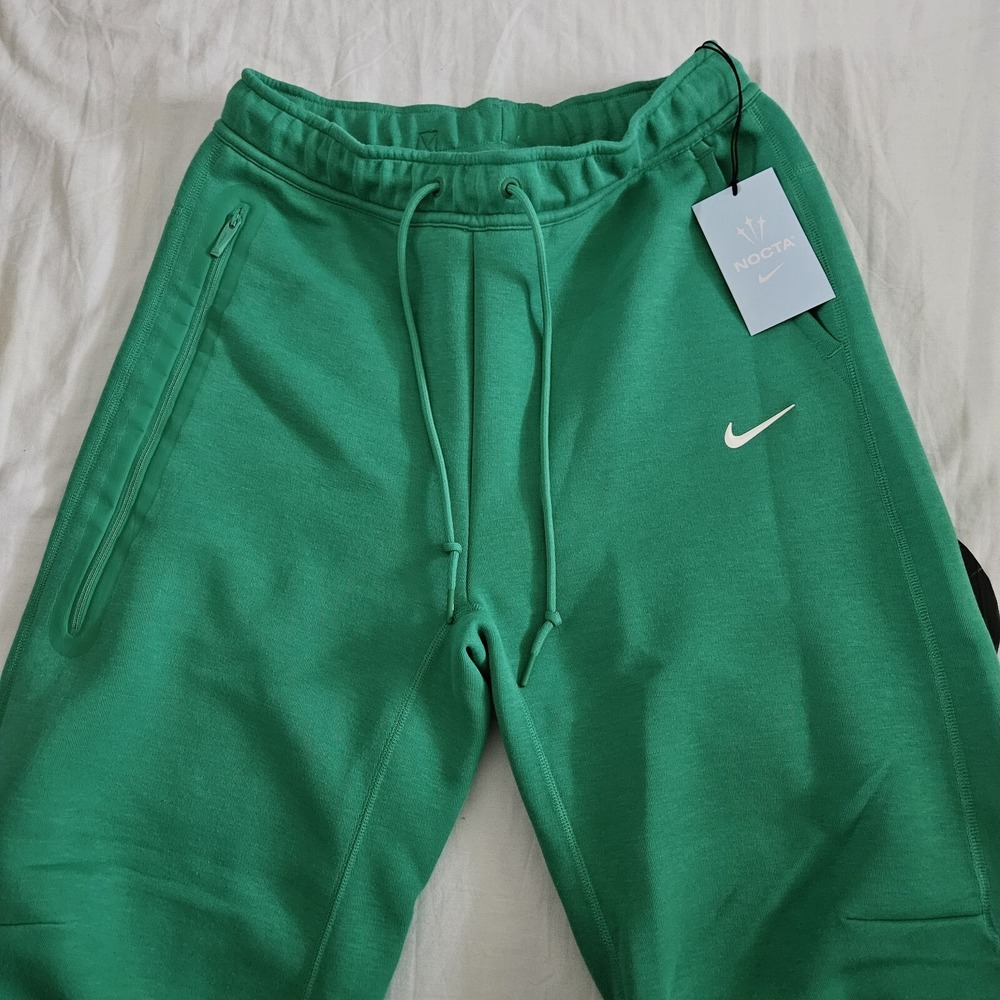 Nike X Nocta Tech Fleece Open Hem Pant Stadium Green FD8460-324 Men's Size XXL - Picture 2 of 6